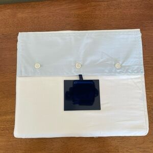 NEW Ralph Lauren Organic Sateen Border Flat Sheet